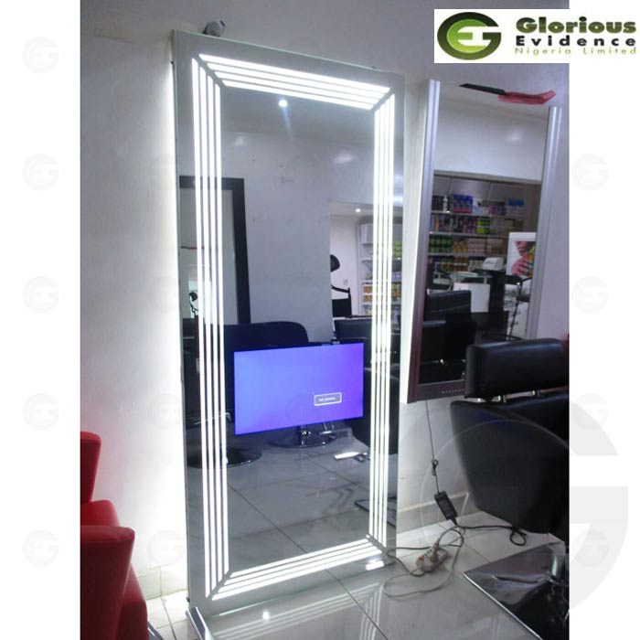 Unique Salon Lighted Tv Mirror